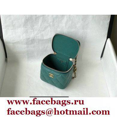 Chanel Lambskin Small Vanity with Chain Bag AP2198 Green 2021