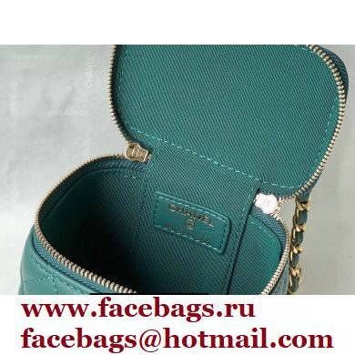 Chanel Lambskin Small Vanity with Chain Bag AP2198 Green 2021