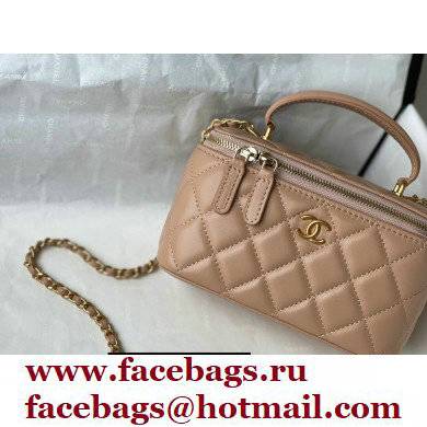 Chanel Lambskin Small Vanity with Chain Bag AP2199 Beige 2021