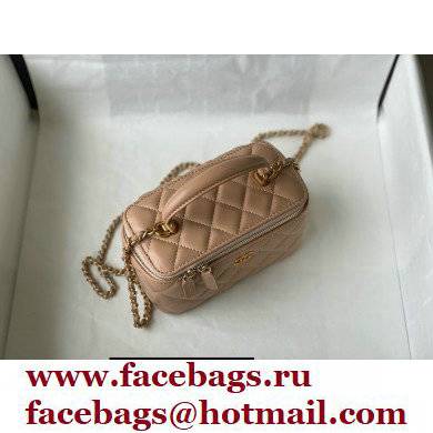 Chanel Lambskin Small Vanity with Chain Bag AP2199 Beige 2021