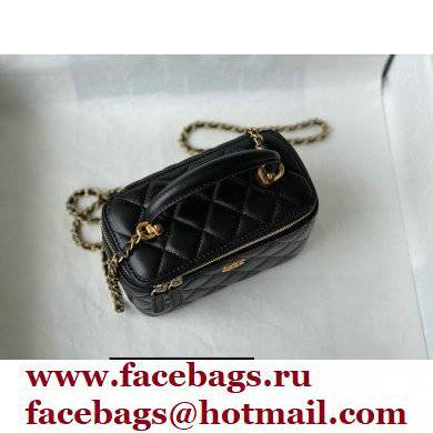 Chanel Lambskin Small Vanity with Chain Bag AP2199 Black 2021