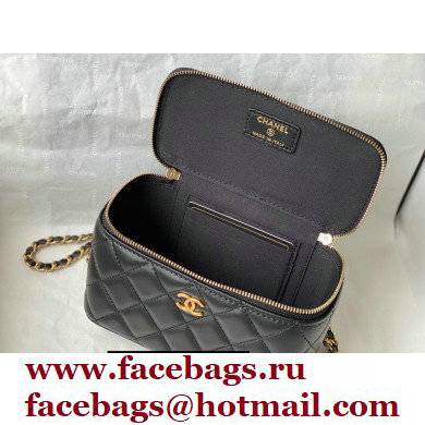 Chanel Lambskin Small Vanity with Chain Bag AP2199 Black 2021