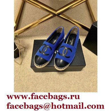 Chanel Plush CC Logo Espadrilles G29762 Blue 2022