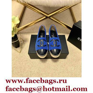 Chanel Plush CC Logo Espadrilles G29762 Blue 2022