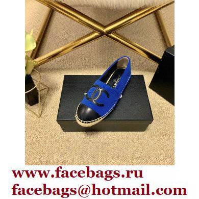 Chanel Plush CC Logo Espadrilles G29762 Blue 2022