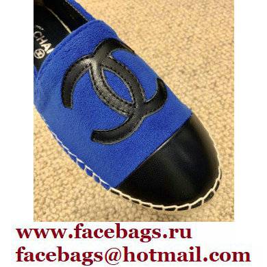 Chanel Plush CC Logo Espadrilles G29762 Blue 2022