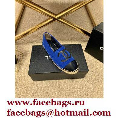 Chanel Plush CC Logo Espadrilles G29762 Blue 2022