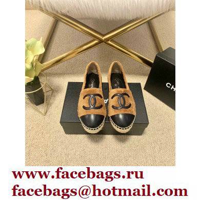 Chanel Plush CC Logo Espadrilles G29762 Brown 2022