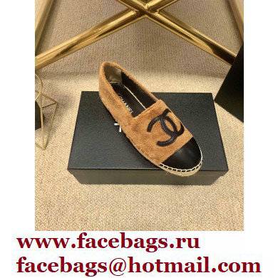 Chanel Plush CC Logo Espadrilles G29762 Brown 2022