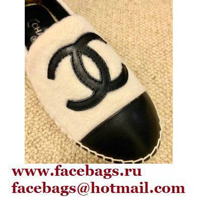 Chanel Plush CC Logo Espadrilles G29762 White 2022