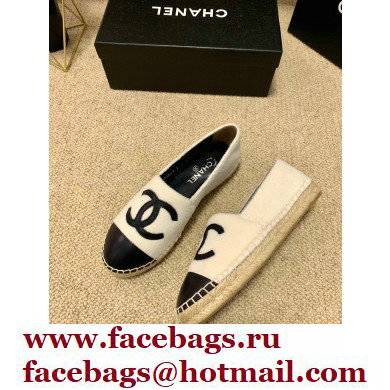 Chanel Plush CC Logo Espadrilles G29762 White 2022