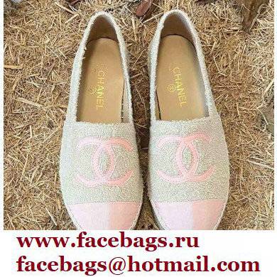 Chanel Tweed and Fabric CC Logo Espadrilles G29762 Beige 2022