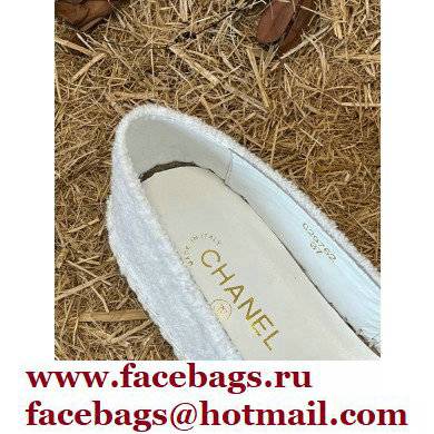 Chanel Tweed and Fabric CC Logo Espadrilles G29762 White/Black 2022