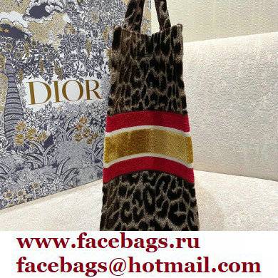 Dior Book Tote Bag in Multicolor Mizza Embroidery Brown 2021