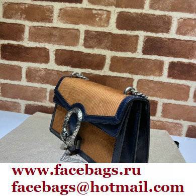 Gucci Dionysus small shoulder bag 400249 corduroy Brown 2021