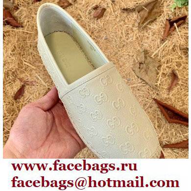 Gucci GG Leather Espadrilles Beige 2022