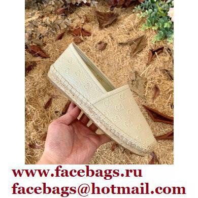 Gucci GG Leather Espadrilles Beige 2022