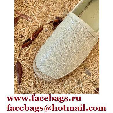 Gucci GG Leather Espadrilles Beige 2022