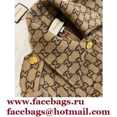 Gucci GG wool cape BEIGE 2021