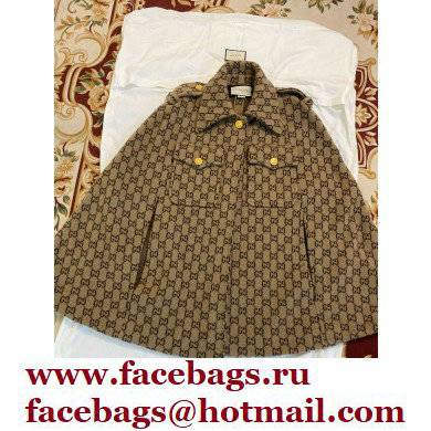 Gucci GG wool cape BEIGE 2021