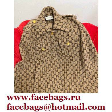 Gucci GG wool cape BEIGE 2021