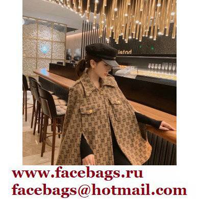 Gucci GG wool cape BEIGE 2021