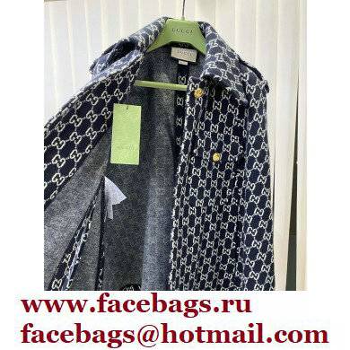 Gucci GG wool cape BLACK 2021