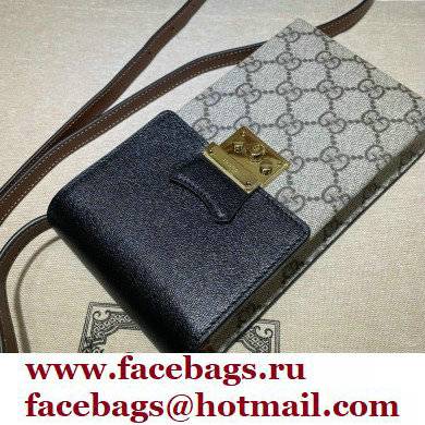 Gucci Padlock Mini Phone Bag 658229 Black 2021