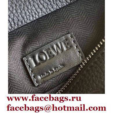 Loewe T Pouch Bag in Grained Calfskin Black