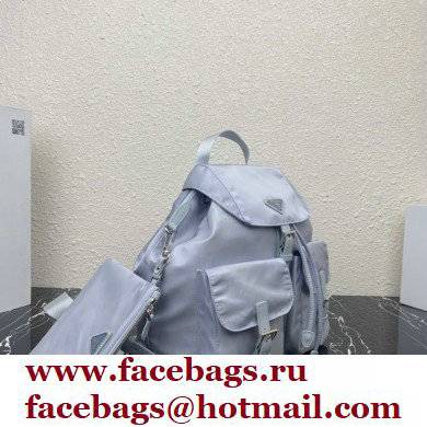 Prada Medium Nylon Backpack 1BZ811 Blue 2021