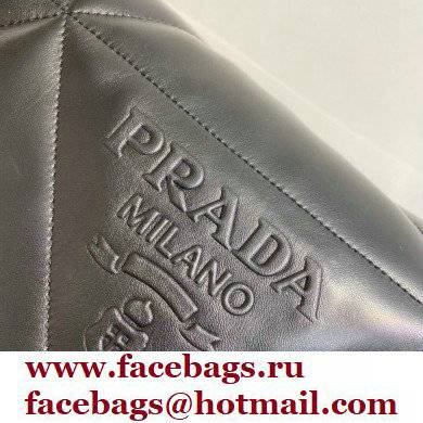 Prada Padded Nappa Leather Shoulder Bag 1BD306 Black 2021