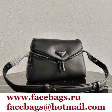 Prada Padded Nappa Leather Signaux Bag 1BC165 Black 2021