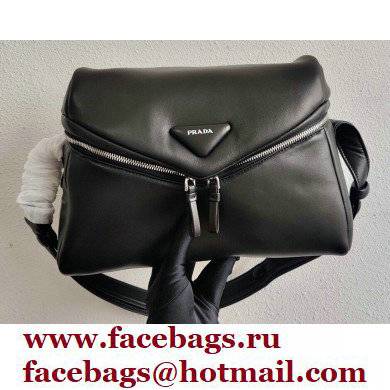 Prada Padded Nappa Leather Signaux Bag 1BC165 Black 2021