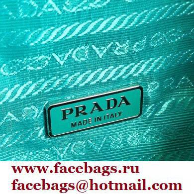 Prada Padded Nappa Leather Triangle Handbag 1BA315 Peacock Blue 2021