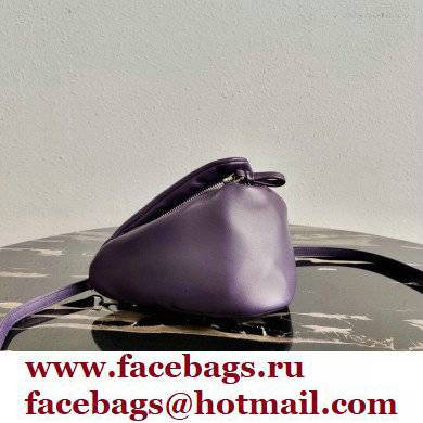 Prada Padded Nappa Leather Triangle Handbag 1BA315 Violet 2021