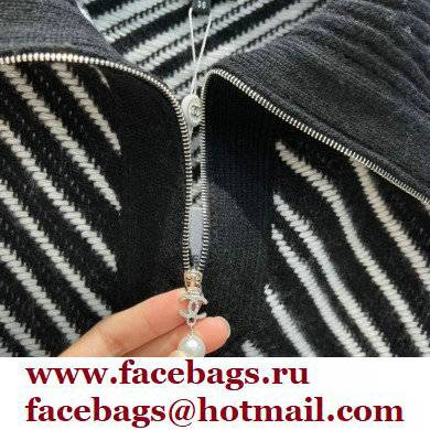 chanel 2021 FALL WINTER striped polo sweater