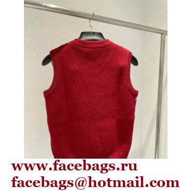 gucci red diamond vest 2022SS