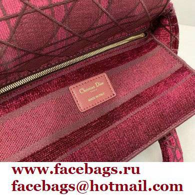 lady dior velvet medium bag burgundy 2021