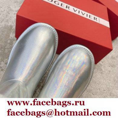 roger vivier Winter Viv' Strass snow Booties silver