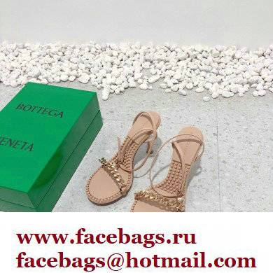 Bottega Veneta Heel 9cm Chain Dot Sandals Nude 2022