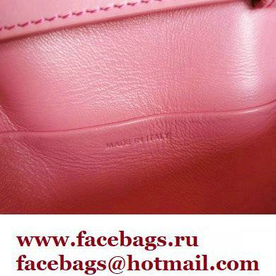 CELINE mini Triomphe Bag in shiny calfskin pink