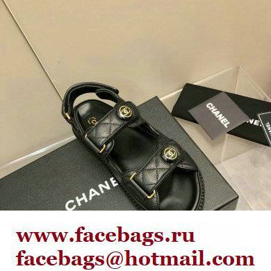 Chanel CC Logo Beach Sandals G35927 07 2022