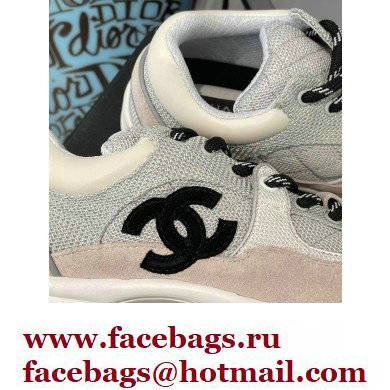 Chanel CC Logo Suede Calfskin Sneakers 02 2022