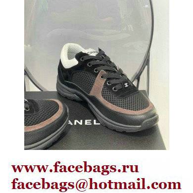 Chanel CC Logo Suede Calfskin Sneakers 06 2022