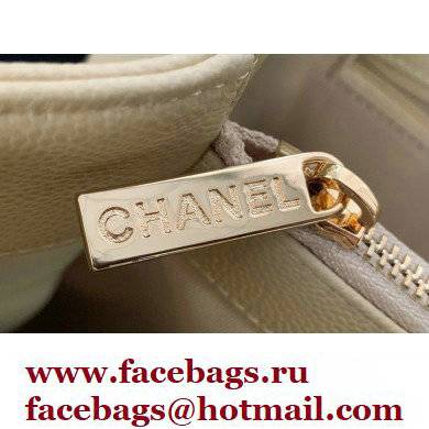 Chanel GST Shopping Tote Bag A50995 in Caviar Leather Beige/Gold