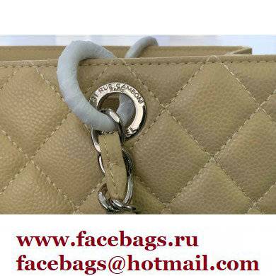 Chanel GST Shopping Tote Bag A50995 in Caviar Leather Beige/Silver