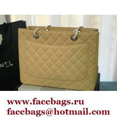 Chanel GST Shopping Tote Bag A50995 in Caviar Leather Beige/Silver