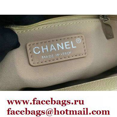 Chanel GST Shopping Tote Bag A50995 in Caviar Leather Beige/Silver