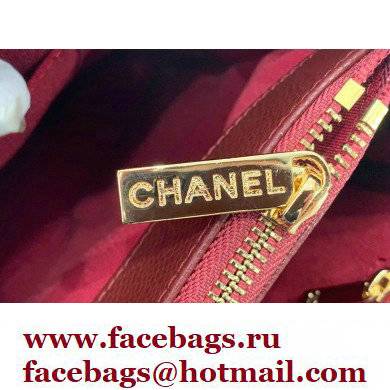 Chanel GST Shopping Tote Bag A50995 in Caviar Leather Burgundy/Gold