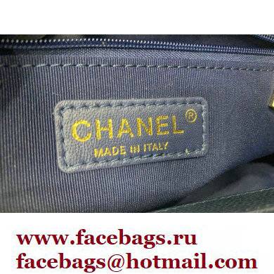 Chanel GST Shopping Tote Bag A50995 in Caviar Leather Navy Blue/Gold